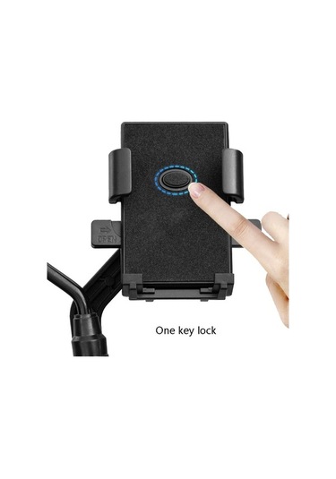 Ebitda Y02 Elektrikli Bisiklet Telefon Tutucusu, Dikiz Aynası Montajı, Çok Renkli, Abs-alüminyum, 4,7-6,8 İnç, Motosiklet-bi Çok Renkli