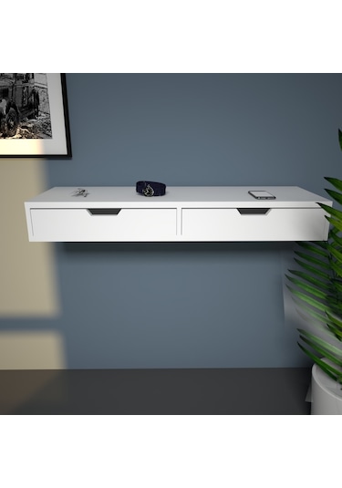 Emkawood Tuana Çekmeceli Asma  Dresuar Beyaz