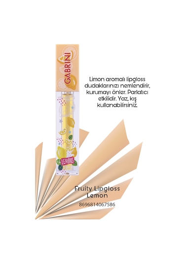 Gabrini Lemon Fruity Lipgloss