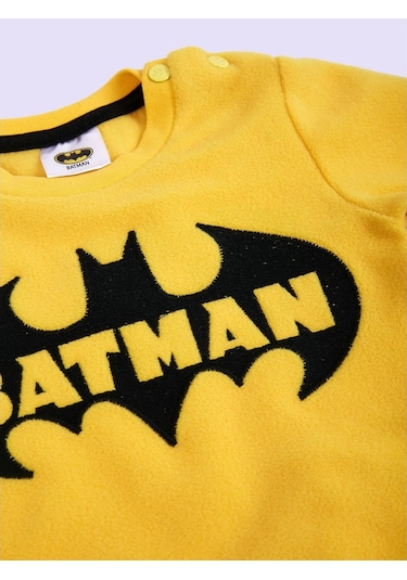 Batman Lisanslı Bebek Polar 2'li Takım 18281 BBM18281- Sarı - Siyah