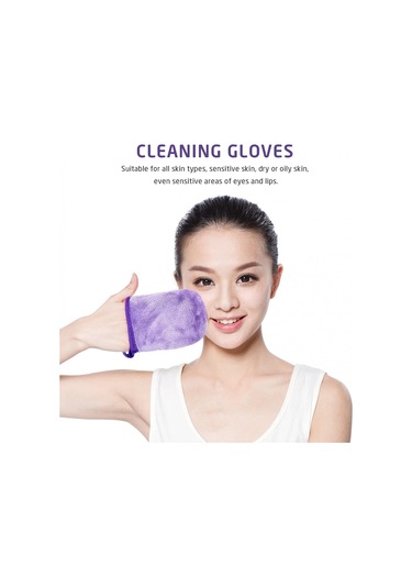 6 Adet Flanel Makyaj Temizleme Eldiveni, Temizleme Parmak Koruyucuları, Yeniden Kullanılabilir Diğer