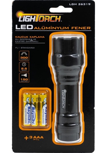 Lightorch Lgh26319 Pilli Alüminyum El Feneri 300 Lümen