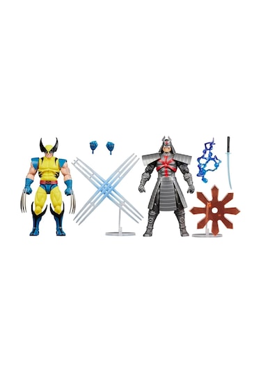 Hasbro Marvel Legends Gamerverse Wolverine Vs Marvel's Silver Samurai Retro Video Game İkili Aksiyon Figür Seti