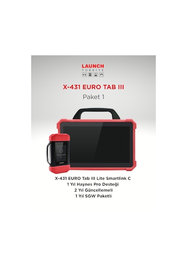Launch X-431 Euro Tab Iıı Lite Arıza Tespit Cihazı