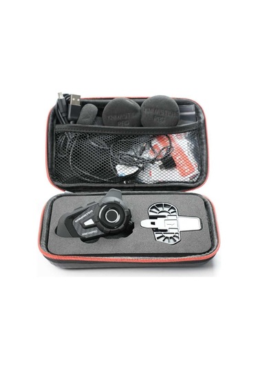 Knmaster Kn6100 Pro Motosiklet Kask İntercom Seti Karbon-siyah