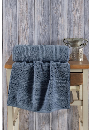 Varol Lavin %100 Premium Cotton El Havlusu 50x90cm Antrasit-50x90cm Antrasit