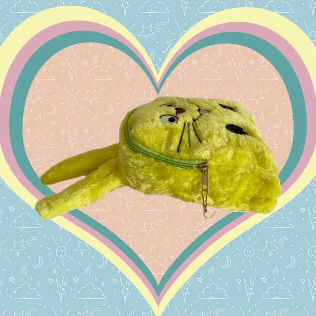 Tezzgelsin Tavşan Peluş Çocuk Sırt Çantası Çocuk Çantası Sarı