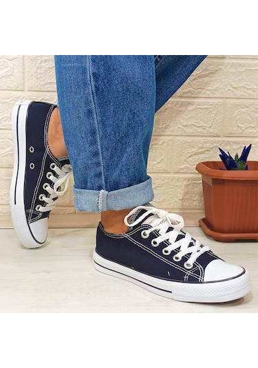 Fiyra 554 Lacivert Kısa Unisex Sneaker Keten Spor Ayakkabı 001