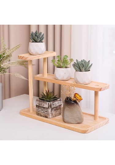 Homyl Masaüstü Düzenleyici Rustik Çok Amaçlı Kozmetik Kiler Kahverengi