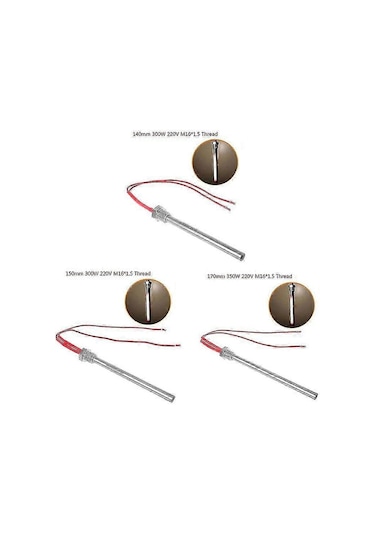 350w 220v Ateşleme Ateşleyici Sıcak Çubuk Odun Peleti Sobası 10 140/150/170mm M16 1.5 10x140mm / 10x150mm / 10x170mm A Diğer