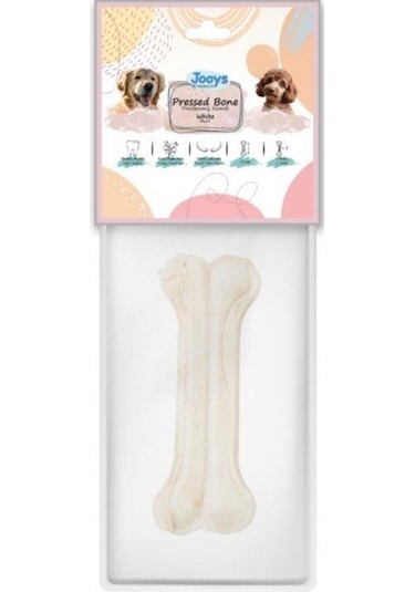 Jooys Beyaz Pres Köpek Ödül Kemiği 15 Cm
