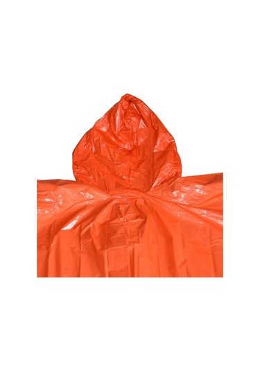 Tongxida Turuncu/kamufle Yeşil Seçenekli 100x130mm Acil Durum Yağmurluğu, Kamuflaj Çok Renkli