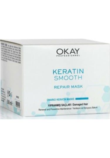 Okay Keratin Smooth Onarıcı Keratin Maske 500 ML
