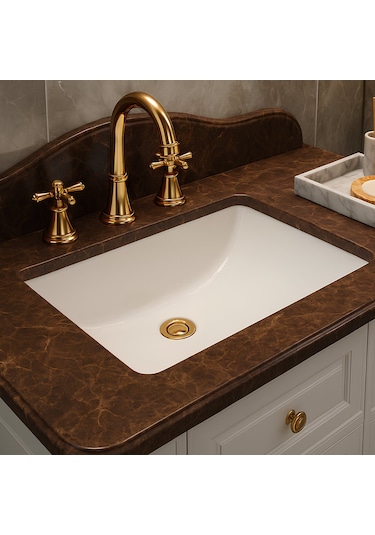 Turavit Hilton Kare Tezgâh Altı Lavabo 41x52 Cm 5027 Diğer