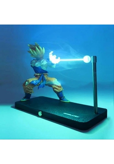 Dragon Ball Son Goku Kamehameha Gece Lambası Detaylı Dinamik Masa Dekorasyonu Hediye Koleksiyonları İçin Mükemmel - Xin Çok Renkli