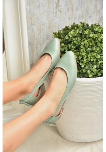 Fox Shoes Yeşil Kadın Babet H726324009 Yeşil