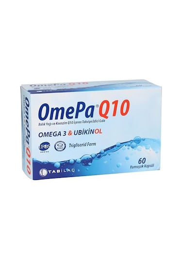 Omepa Q10 Omega 3 Ubiquinol 60 Kapsül