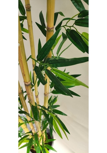 Rüzgar Yapay Çiçekçilik 110 Cm 5 Li Yuvarlak Bambu Yeşil