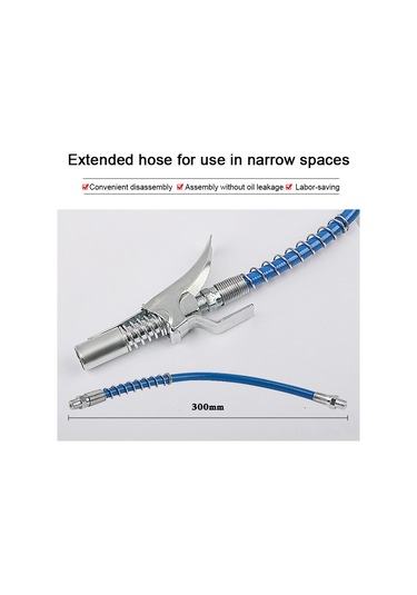 Geeksen Metal Yağlama Ucu, 300mm Borulu, 45 -90 Uyumlu, Elektrik/el/pnömatik Makinelere Uygun, Ağır Makine Ve Araçlar İçin