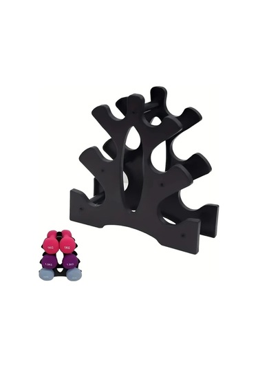 Hightower 1 Adet 3 Katlı Ev Ve Spor Salonu İçin Dambıl Rafı Pp Malzeme Kompakt Tasarım