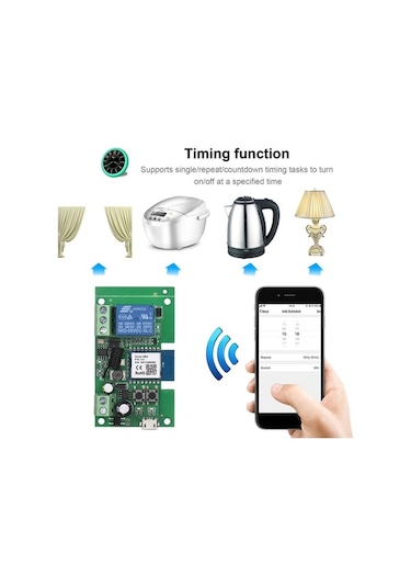 Dancemonkey Tuya Wifi Anahtar 1ch Dc5v-32v Zamanlayıcı, Alexa/google Home Uyumludur