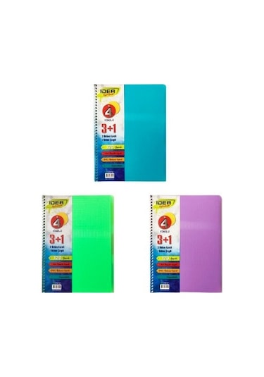 Idea Bloknot A6 120yp. 3+1 32021 3 Adet Diğer