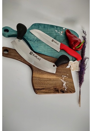 Sürmene Nakiri Şef Bıçağı Çift Tutma Satır Zırh