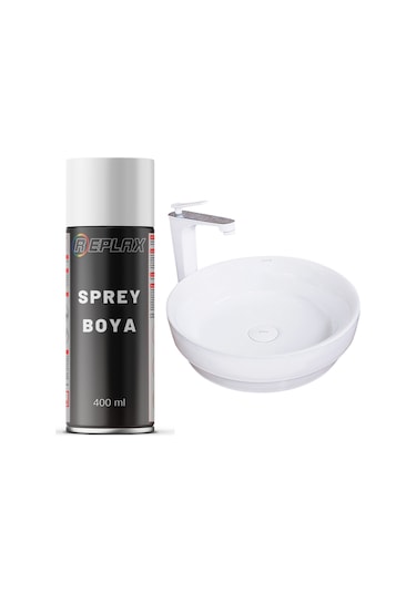 Beyaz Mutfak Banyo Lavabo Evye Sprey Boyası Suya Dayanıklı 400 Ml