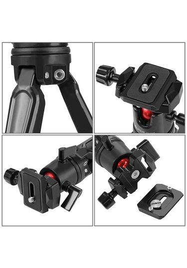 Puluz 360 Derece Top Başlı Cep Mini Metal Masaüstü Tripod Dağı