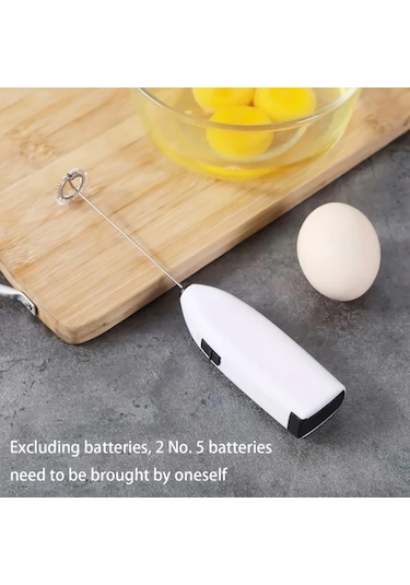 Elmpaly Beyaz Pille Çalışan Paslanmaz Çelik 3ü1 Arada El Tipi Çırpıcı Köpük Yapıcı Diğer