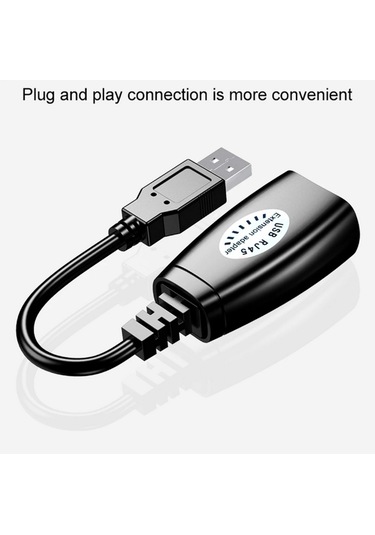 Usb Extrender, 50 Metre Rj45, Usb Uzatma Kablosu, Cat5 Cat6 Uyumlu,