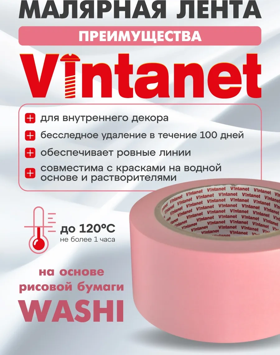 Vıntanet Nasıl Yüzeyler İçin Washi Bant 48mm X 50m 381033908
