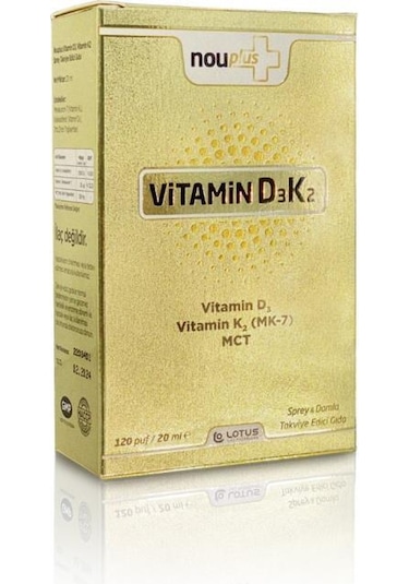 Nouplus Vitamin D3 K2 Sprey 20 ML