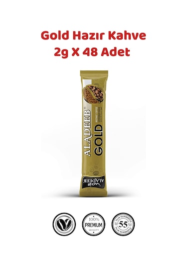 Aladeeb Gold Hazır Kahve 48 x 2 G