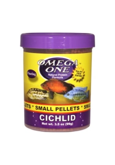 Omega One Cichlid Small Pellets 490ml / 184gr.