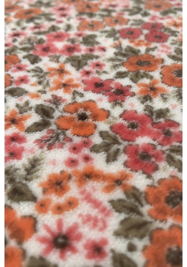 Pembe Bahar Çift Kişilik Peluş Battaniye Pembe