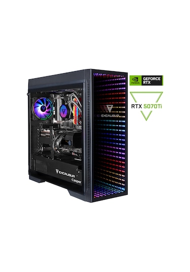 Casper Excalibur E75L.147F-DFP0X-0SE i7-14700F 32 GB 1 TB SSD RTX5070Ti Dos Masaüstü Oyuncu Bilgisayarı