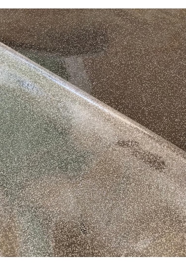 Şeffaf Simli Yuvarlak Masa Örtüsü