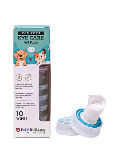 Popitclean Evcil Hayvan Kedi & Köpek Göz Bakım ve Temizleme Mendili
