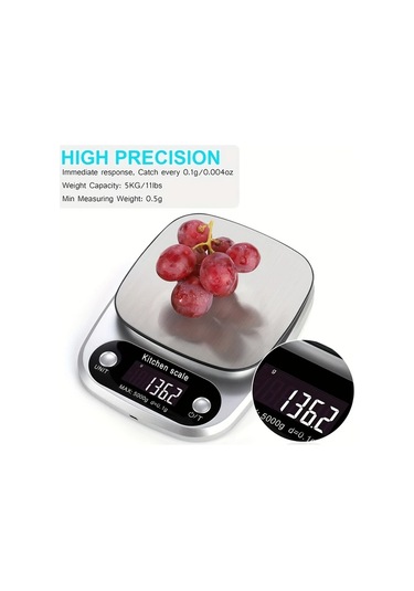 Honeybeeshop 1 Adet Hassas Dijital Mutfak Terazisi 10kg Kapasite 1g Dogruluk Lcd Ekran Otomatik Kapanma Pil İle Calisir Plastik Malzeme Firinlama Icin -