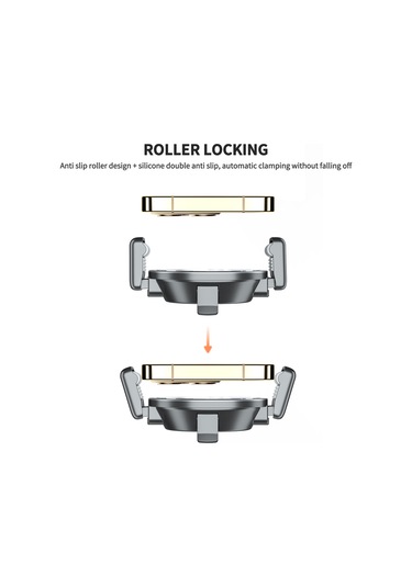 Yifomall Araç Telefon Tutucu 360 Döner - Navigasyon İçin Kolay Erişim, Tek Elle Kaldırma, Sabit Tutma Ve Gizlenebilir Park Numarası Pembe