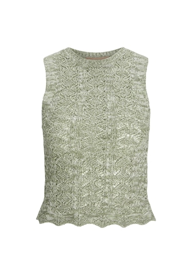 Jack & Jones Kadın Örgü Desenli Kolsuz Bluz - Zuri 12255157 Sea Spray Yeşil Jack & Jones Kadın Örgü Desenli Kolsuz Bluz - Zuri 12255157 Sea Spray Yeşil