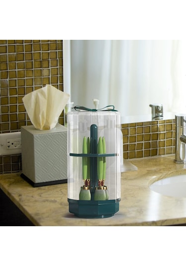 Suntek Makyaj Fırçası Kurutma Rafı Vanity Table Green Için Yeşil