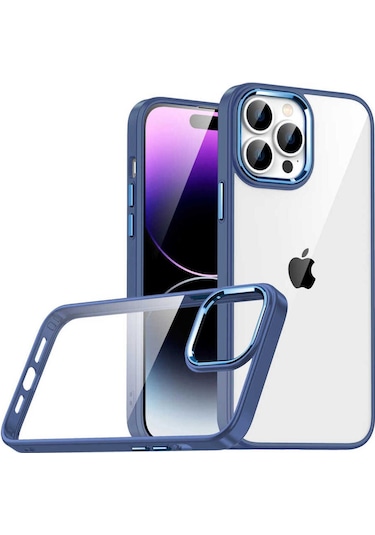 Apple iPhone Uyumlu 14 Pro Flora Kılıf sierra Mavi