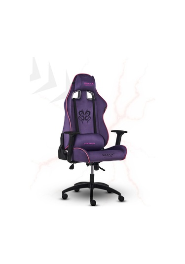 Rio Plus Balerion Terletmez Kadife Kumaş Mor Gaming Oyuncu Koltuğu -6 Mor