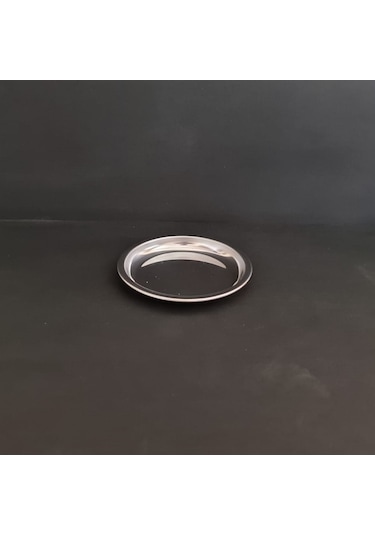 6 Adet Paslanmaz Çelik Diplomat Tabak 430 Kalite Tatlı & Pasta Servis Tabağı 11 Cm Gümüş