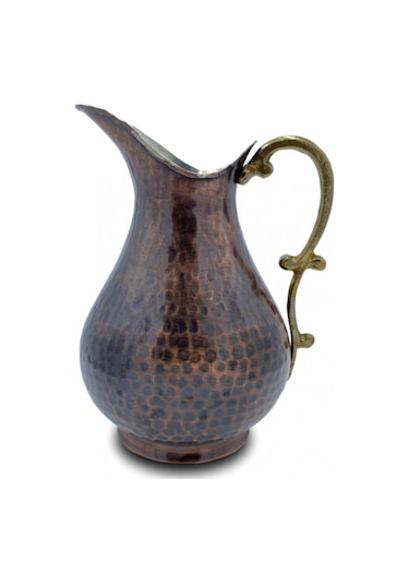 Sürahi Büyük Boy Bakır El Dövmesi Eskitme