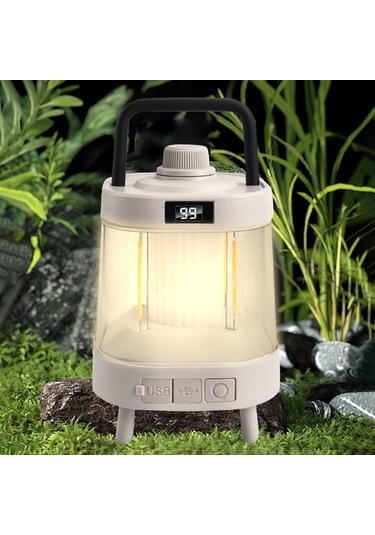 Yuntech01 Siyah Usb Çıkışlı 4000mah Li-poly Bataryalı, Sürekli Parlaklık Ayarlı, 360 Yumuşak Aydınlatma, Mosquitoya Dayanıklı, Tahta/süspansiyon Kullanımı, Çadır, Manav, Ev İçin Taşınabilir Fener Çok Renkli