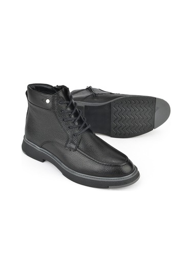 Ziya, Erkek Hakiki Deri Bot 1431024z6601 Siyah 1431024z6601 000 Siyah