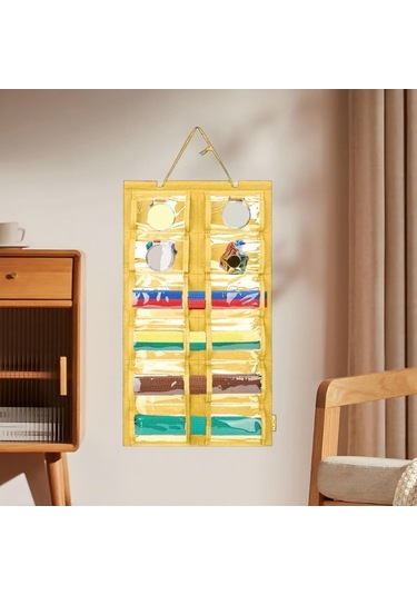 Pazly Suntek Karate Kemer Sergileme Rafı - Boks, Judo, Muay Thai Sarı Renk Sarı